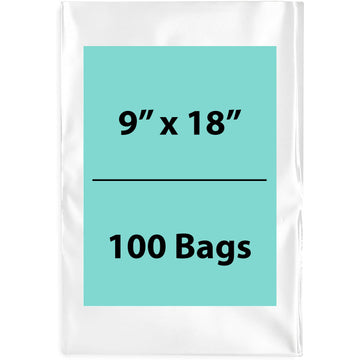 Clear Poly Bags Flat 1.5 Mil Size: 9 inch (width) X 18 inch (height)